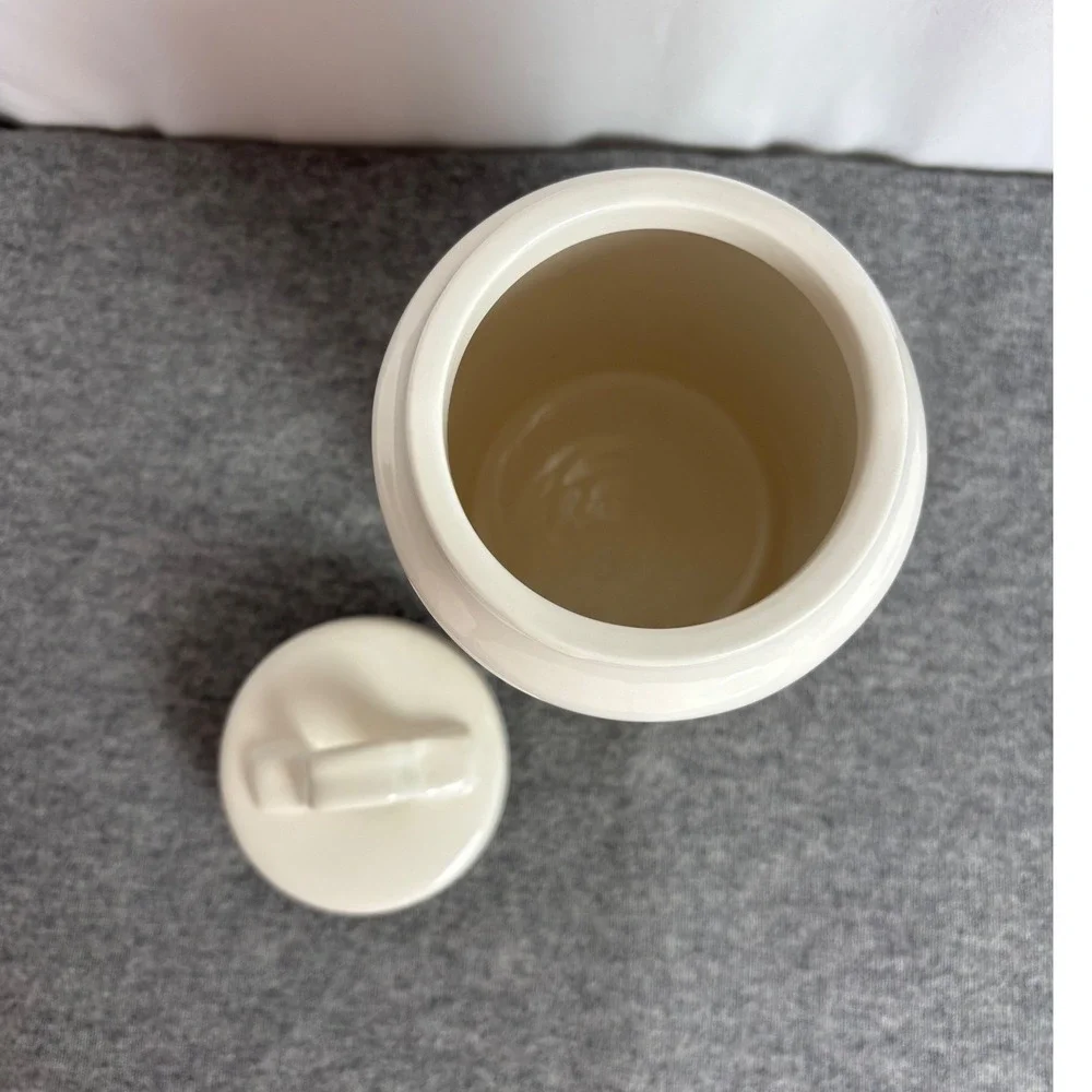 Rae Dunn SHARE Ceramic Canister w/Lid Ivory Artisan Collection by Magenta